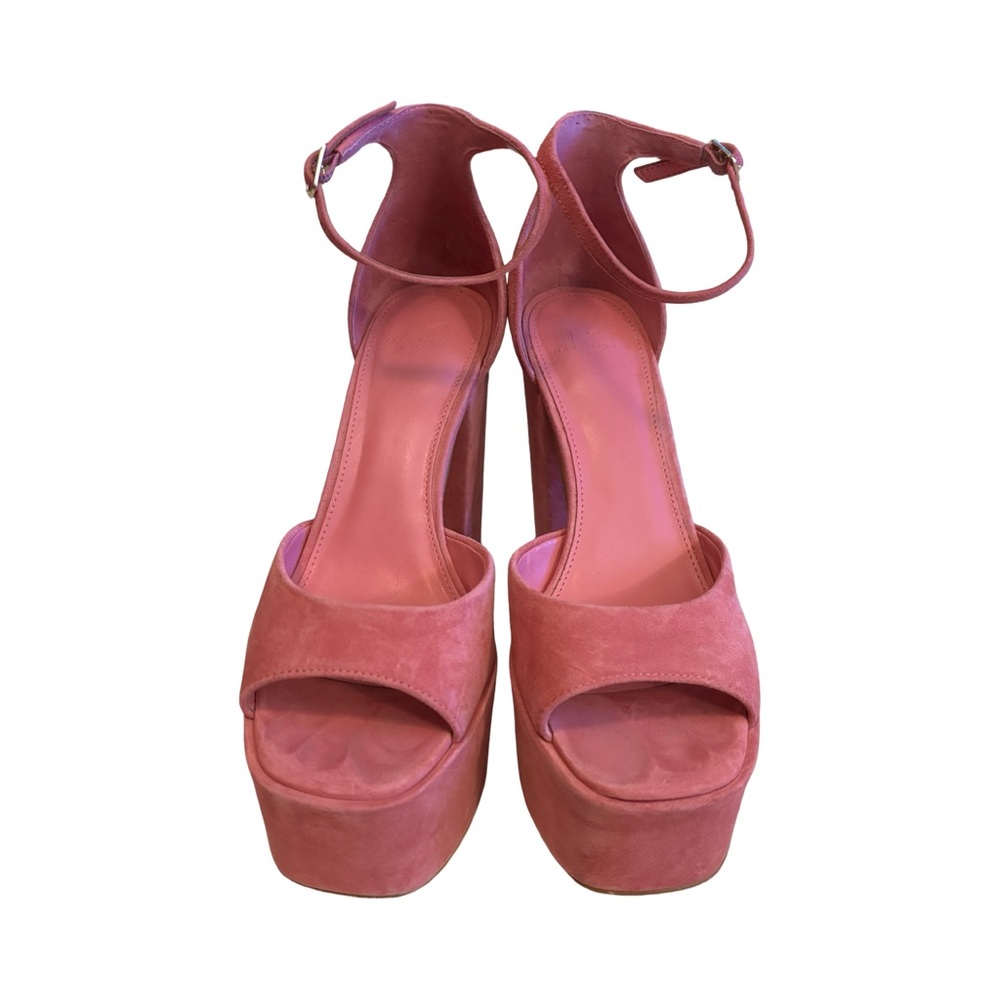 Marc Fisher Pink Suede Platforms